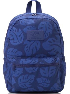 ALOHA Collection Keep It Light Nylon Laule’a Backpack in Current on Navy—NWT